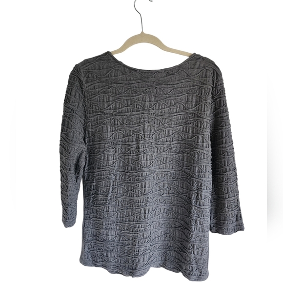 Monari Italia  In Cool Crinkle knit  fabric Gray Size 12 - Picture 2 of 10